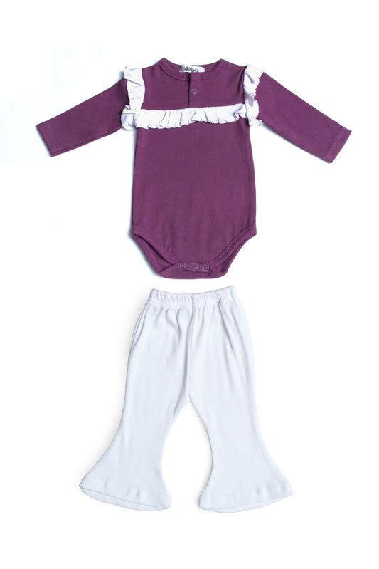 🎀 Cozy Petals – Onesie Winter Dress