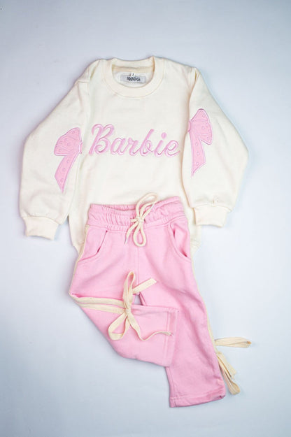 Barbie Bow Sweatshirt & Trouser Set 🎀💕❄️
