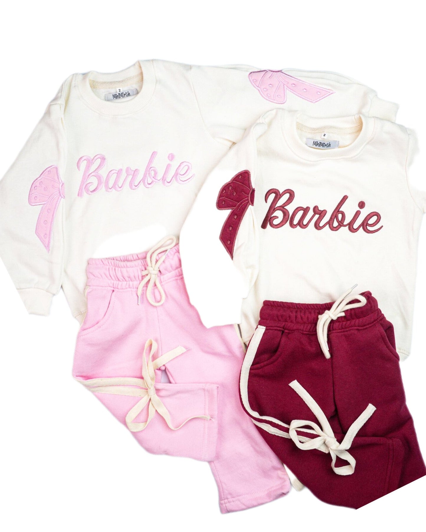 Barbie Bow Sweatshirt & Trouser Set 🎀💕❄️